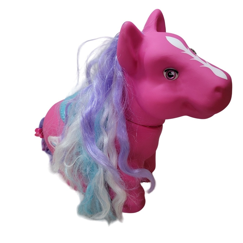 Hasbro My Little Pony G3 Y2K Pink Pony Figure Blue Saddle Heart Cutie Mark - Picture 3 of 12